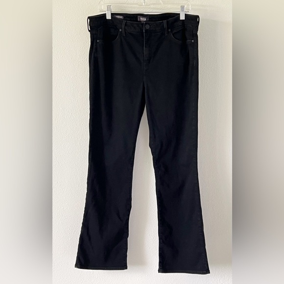 NYDJ Barbara Bootcut Black Denim Stretch Lift X Tuck Technology Jeans 14 Short - Picture 2 of 15